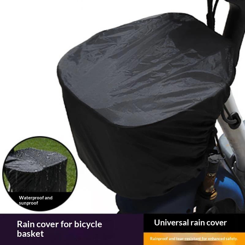 Mountain Biking In The Rain - Forro impermeável para cesta de bicicleta,