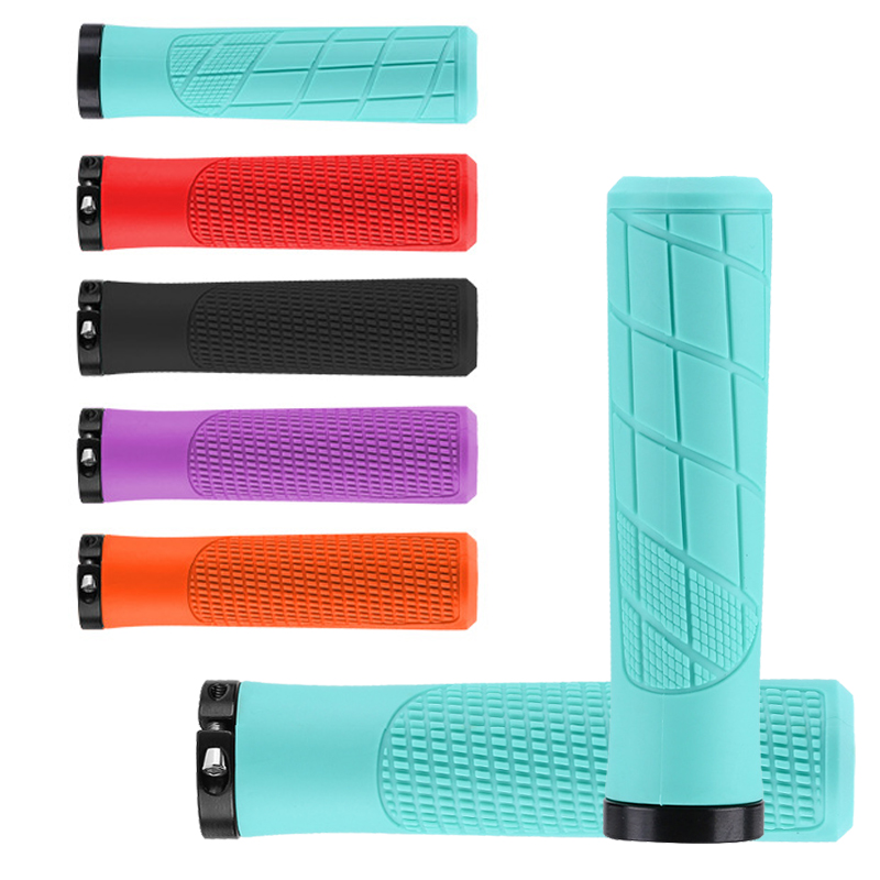 Mtb Grip Lock On - Apertos de guiador de borracha dobrável