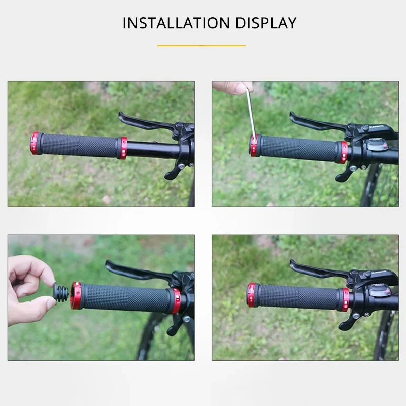 2 pçs bloqueio em apertos de b - Mtb Grip Lock On avaliação e preço