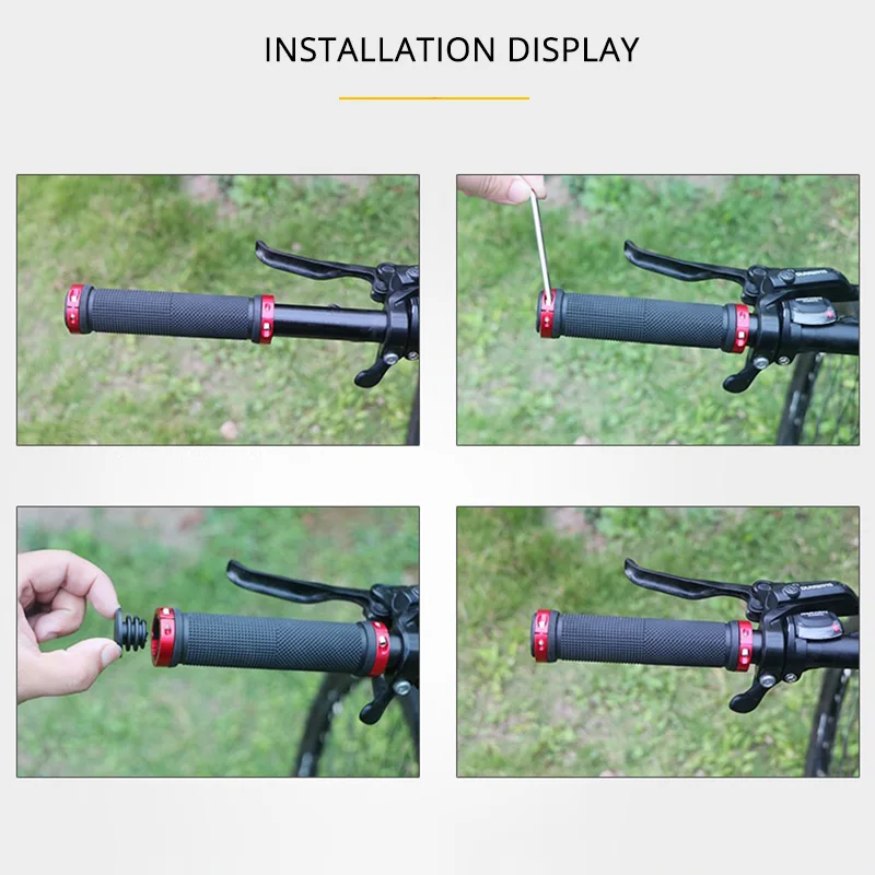 Mtb bicicleta guiador aperto d - Mtb Grip Lock On avaliação e preço