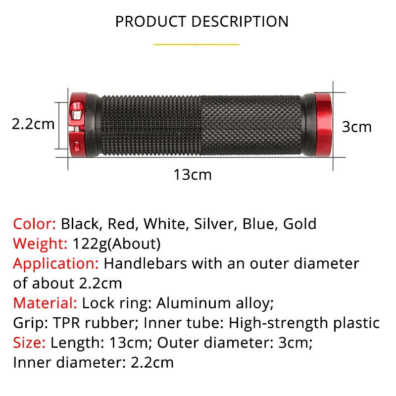 Mtb bicicleta guiador aperto d - Mtb Grip Lock On avaliação e preço