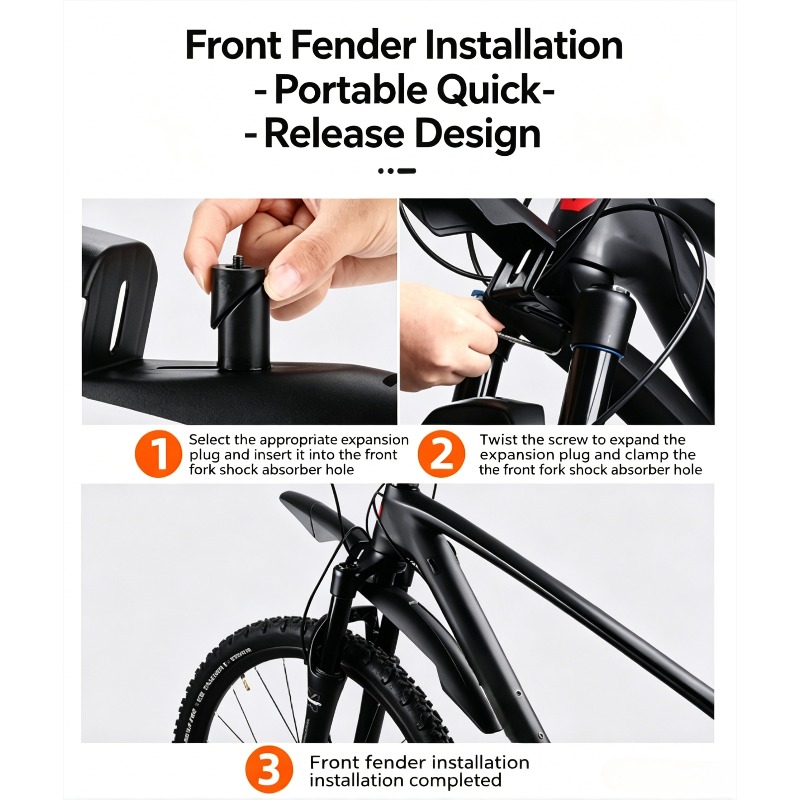 1 conjunto de para-lamas para  - Mountain Biking In The Rain avaliação e preço