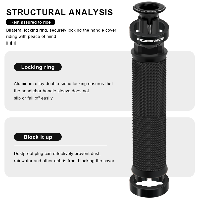 1 Par de Manoplas de Bicicleta - Mtb Grip Lock On avaliação e preço