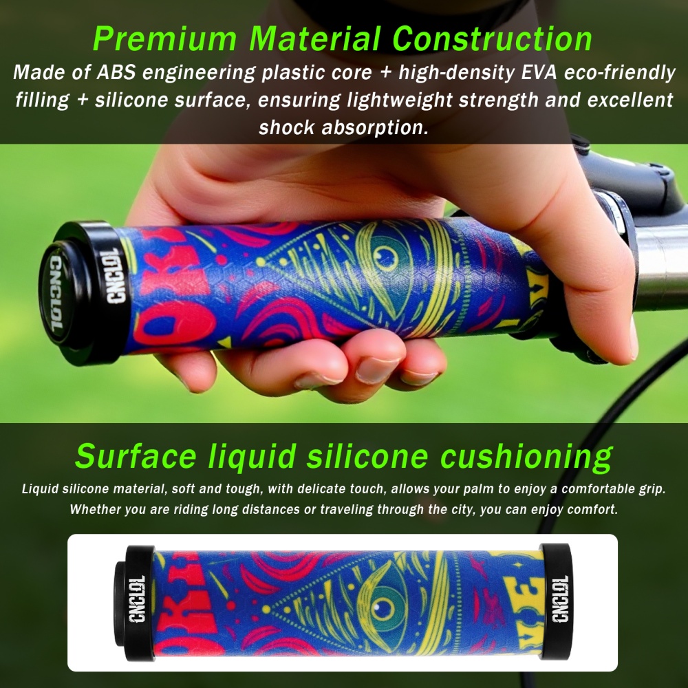 CNCLOL 3D Manoplas de Biciclet - Mtb Grip Lock On avaliação e preço